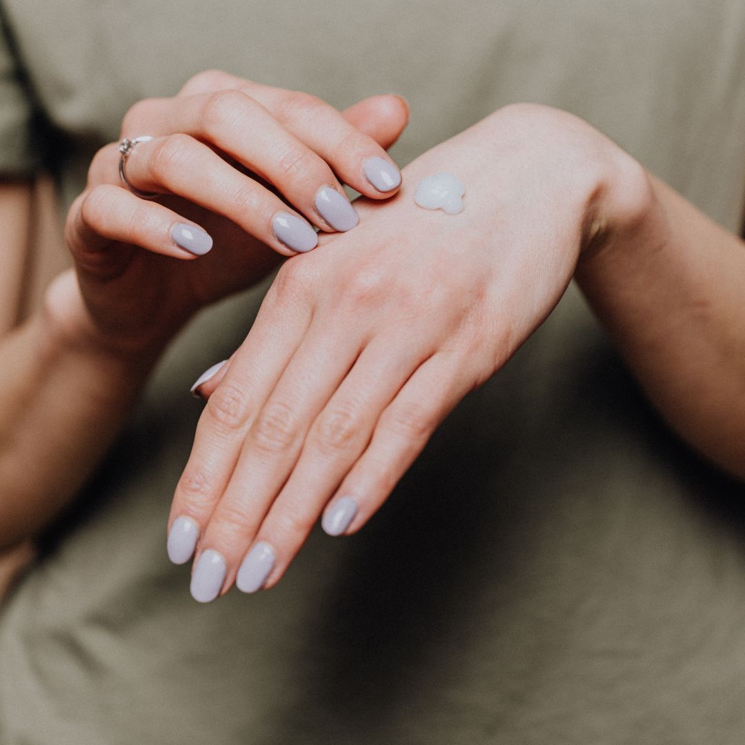 Hands, salve in palm