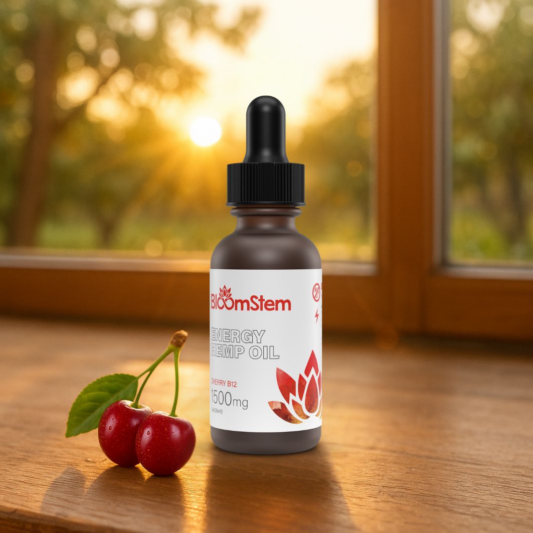 energy boost hemp oil 1500mg cherry | bloomstem hemp