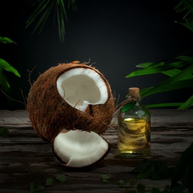 Fractionated coconut oil